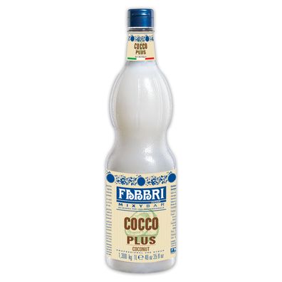 Food-United FABBRI Mixybar Plus Kokosnuss-Kokos-Sirup 1L für Smoothie Saft