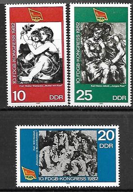 DDR postfrisch Michel-Nummer 2699-2701