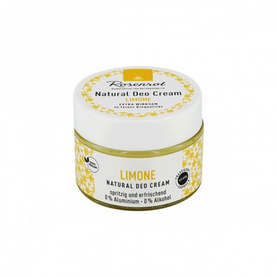 Rosenrot - Deo Creme Limone - 100 % Naturkosmetik - vegan