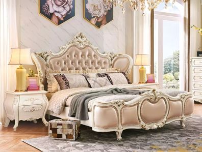 Schlafzimmer möbel Bett 2x Nachttische Luxus-Set Neu klassische Möbel 3tlg