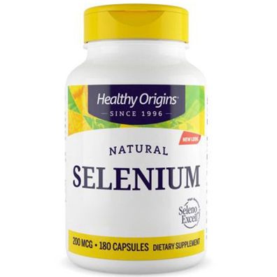 Healthy Origins, Seleno Excell Selenium, 200mcg (ohne Füllstoffe), 180 Kapseln