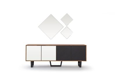 Modern Esszimmer Set Besteht aus 4tlg. Sideboard mit 3x Spiegel Neuheit