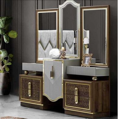 Modern Design Schminktisch mit Spiegel Schlafzimmer Neu Luxus