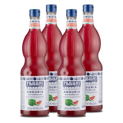 Food-United FABBRI Mixybar Watermelon Sirup 4x1L für Wassermelonen-Saft-Slush-Ice