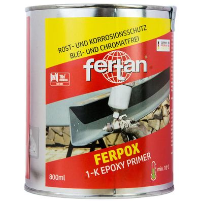 FERTAN 24601 Ferpox 1-K Epoxy Primer 800 ml Rostschutz Grundierung Korrosionsschutz