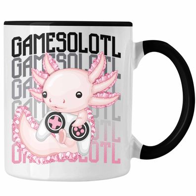 Axolotl Tasse Geschenk Schwanzlurch Gamer Gamesolotl Geschenkidee fér Schwanz-Lurch L