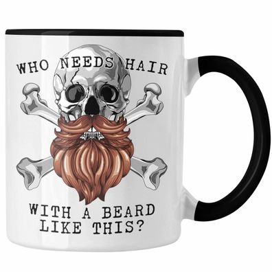 Lustige Glatzkopf Tasse – Geschenkidee Mit Spruch 'Du Brauchst Keine Haare', Spülmaschinenfest
