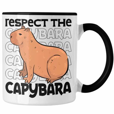 Respect The Capybara Tasse Capybara Tier Kaffeetasse Geschenk fér Capybara Liebhaber