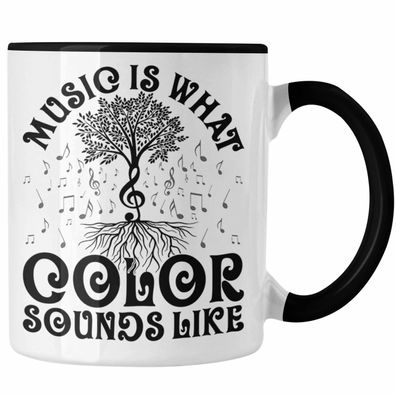 Music Is What Color Sounds Like Tasse Geschenk Musiker Geschenkidee Band Bandmitglied