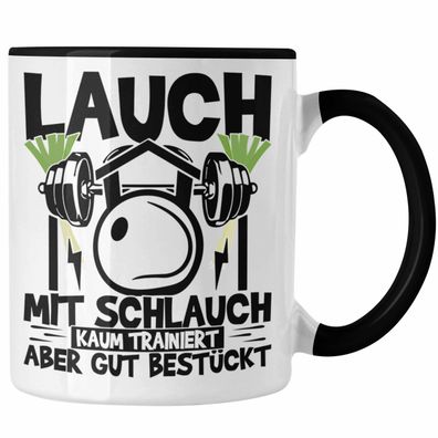 Lauch Mit Schlauch Tasse Geschenk Fitness Gym Gut Bestéckt Humor Kaffeetasse Männer W
