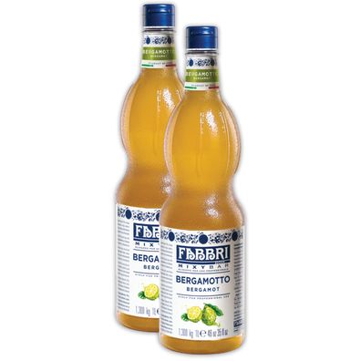 Food-United FABBRI Mixybar Bergamotte SIRUP 2x1L Sirup-Mix für Gin Rum Likör ...