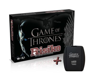 Game of Thrones Spiele BUNDLE - Risiko (Collectors Edition) + Top Trumps Quiz