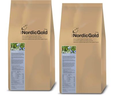 Uniq Nordic Gold Freja - Sparpaket 2 x 10kg - Hundetrockenfutter für Mutter und Welpe