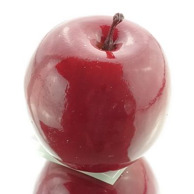 Weihnachtsdeko Apfel Rot Ø 8 cm - Kunststoff