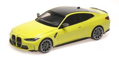 BMW Miniatur M4 2020 gelb 1:18