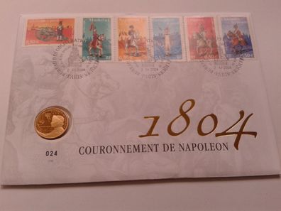 10 euro 2004 PP Frankreich Krönung Napoleons im Numisbrief 6,41g Gold RAR!!!!