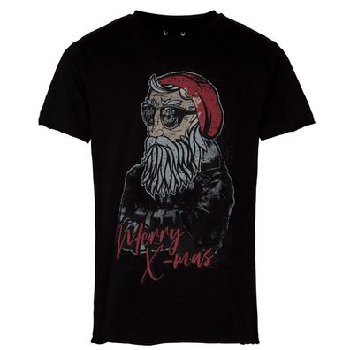 T-Shirt Merry Christmas Herren schwarz
