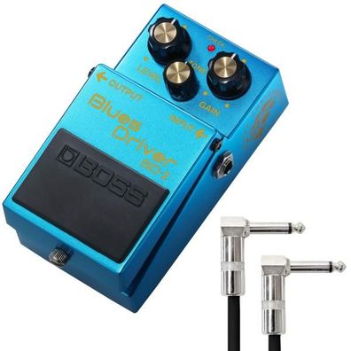 Boss BD-2 Blues Driver Anniversary Edition mit Patchkabel