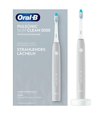 Oral-B Pulsonic Slim Clean 2000 Erwachsener Schallzahnbürste Grau