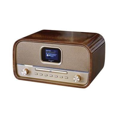 Soundmaster DAB970BR1 Retro-CD-Radio mit DAB + , Bluetooth, USB & MP3-Wiedergabe