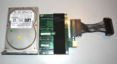 Sun 373-0020-03 Steckplätze mit 160 GB SAS/ SATA Festplatte Rückwandplatine DK