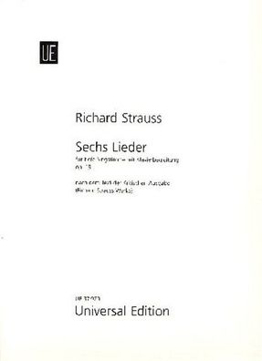 Strauss, R: 6 Lieder, Richard Strauss