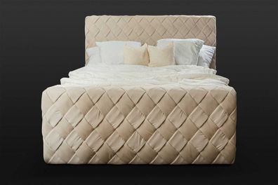 Luxus Betten Modern Bettrahmen 180x200 cm Design Schlafzimmer Möbel Kopfteil