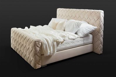 Luxus Schlafzimmer Möbel Betten Modern Bettrahmen 160x200 cm Design Kopfteil