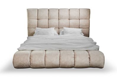 Luxuri Plüsch Bett im Schlafzimmer groß handlich Designer Bett Neu Innenbereich