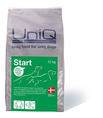 UniQ Start 12kg - Hundetrockenfutter für säugende Hündinnen, Welpen und Jundhunde