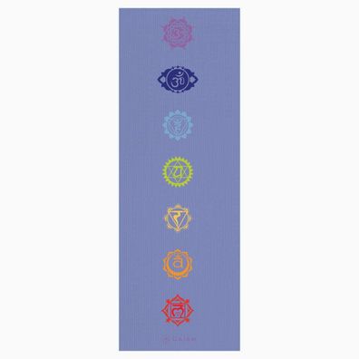 GAIAM Yoga Matte hellviolett mit Chakra 4 mm