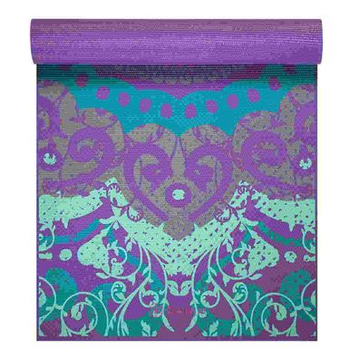 GAIAM Yoga Matte violett mit Mandala 4 mm