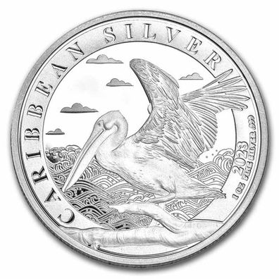 Silbermünze Barbados Pelican 2023 1 oz Pelikan Silber 999 Stempelglanz