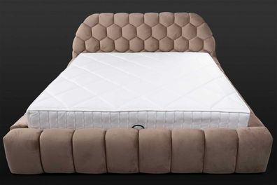 Designer Bett Schlafzimmer Betten Textil Hotel Luxus Polster Luxus
