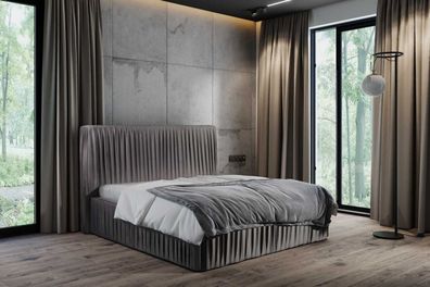 Luxus Schlafzimmer Doppel Betten Ehe Textil Bett Hotel Gestell Möbel