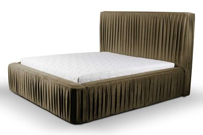 Stoff Design Bett Doppel Betten Luxus Ehe Modernes Hotel Gestell Schlaf Zimmer