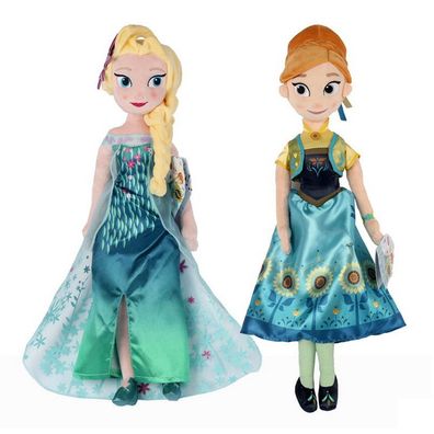 Kawaii Elsa Anna Stoffpuppen Kinder Soother Plüsch Spielzeug Film Frozen Merchandise