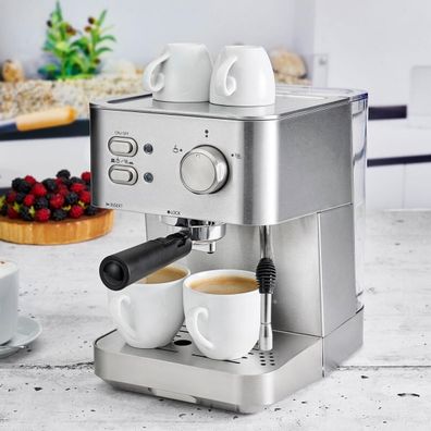 Profi Cook PC-ES 1109 Espresso Cappuccino Pad Kaffeeautomat 15Bar 1050W 1,5L ED