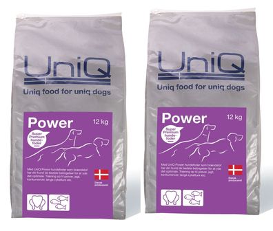 Uniq Power - Sparpaket 2 x 12kg - Hundetrockenfutter