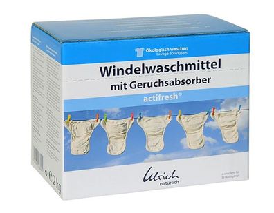 Ulrich Natürlich Windelwaschmittel mit Geruchsabsorber actifresh 2,0kg Box