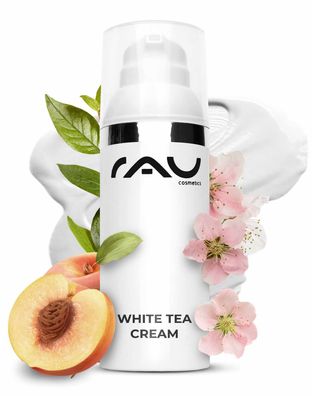Rau White Tea Cream 50 ml Anti Aging 24h Creme für trockene und unreine Haut