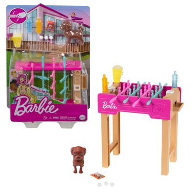 Barbie Tischfußball-Spiel | Mattel | Möbel Spiel-Set Einrichtung Haus