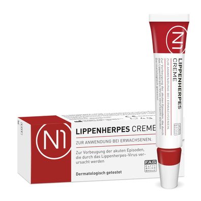 N1 Herpes Creme bei Lippenherpes mit Sofort-Effekt 4 g - Intensivcreme