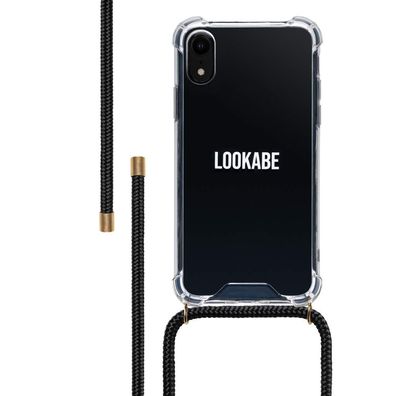 Lookabe Necklace Case Tasche iPhone XR Handykette mit Handyhülle schwarz