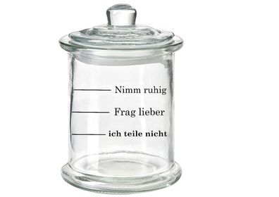 Motiv Aufkleber Dekoaufkleber, Glasbehälter, Teilen ca.10x14 cm Randlos
