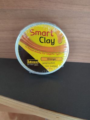 Idena 40269 Smart Clay, orange, ca. 50 g Knete