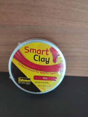 Idena 40266 Smart Clay, rot, ca. 50 g Knete