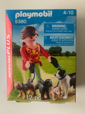 Playmobil Special PLUS 5380 Hundesitterin mit Hunden NEU & OVP !!!