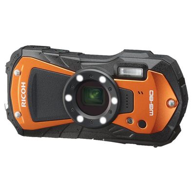 Ricoh - WG-80-Orange- Outdoorkamera - 16 Megapixel - wasserdicht