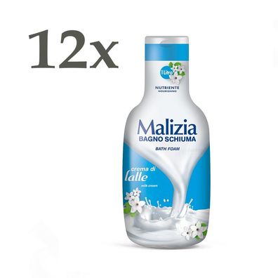 Malizia latte / MILCH Badeschaum12x 1000 ml nutritiv